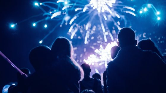 Feuerwerk zu Silvester