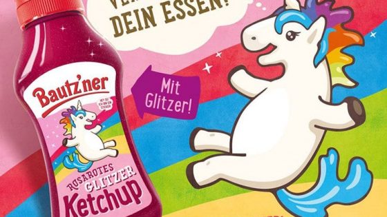 einhorn glitzer ketchup bautzner