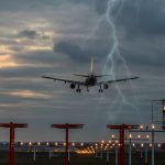 Gewitter bei Landeanflug