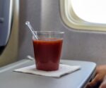 Tomatensaft im Flugzeug