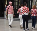 Kroatische Fans in Leipzig