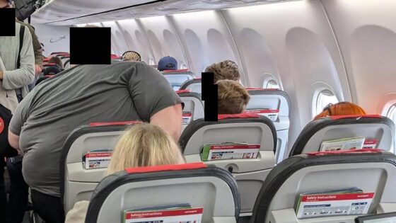 Übergewichtiger Passagier