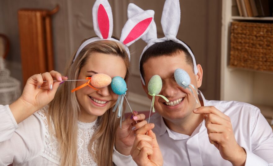 Paar an Ostern